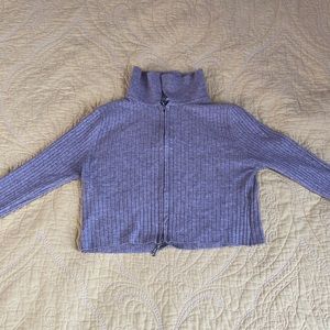 Zipper up sleeve top